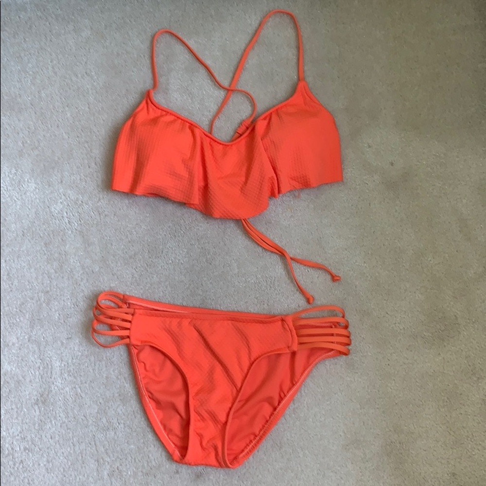 Mossimo supply coral straps bikini